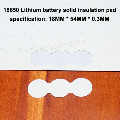 100pcs/lot 3 and series 18650 lithium battery solid insulation gasket 2 and 2 string 18650 battery insulation pad white