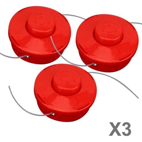 3pcs/Lawn Mower Grass Trimmer Brush Mower Bump Spool Brushcutter Brush Cutter Head for Garden Grass Cutter Tools Spare Parts