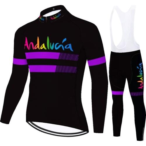Andalucia Summer Spirng Jersey Mallot Verano Equipamento Camiseta Maillot Conjunto Ciclismo Masculino Tricota Ciclismo Hombre