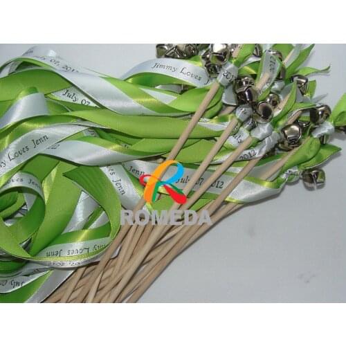 Free Shipping Personalized Wedding Ribbon Stick For Wedding Party Decoration