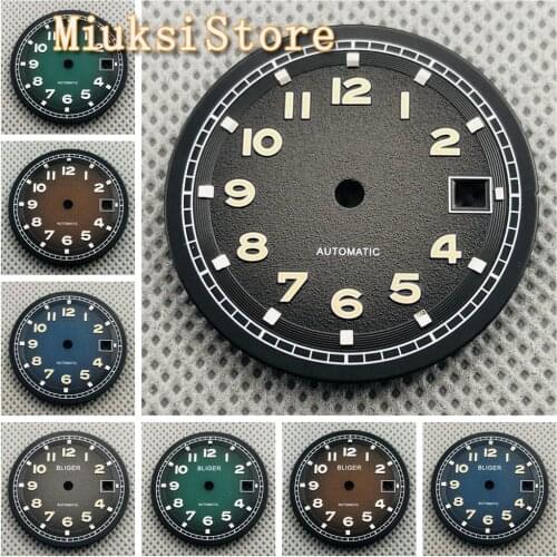 BLIGER 31.5mm dial fit ETA 2836 2824 Mingzhu DG 2813 3804 Miyota 8215 821A 8205 Sea gull 1612 automatic movement