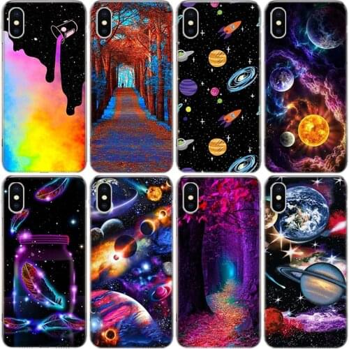 Star Space Phone Case For iphone 11 12 Mini Pro XS MAX SE2020 8 7 6 6S Plus X 5 5S SE XR Cover Shell Coque