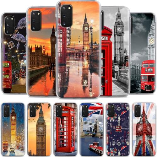 Case for Samsung Galaxy A51 A71 A21s M51 M31s S20 FE S10 S10e S20+ A10 A20e A50 A70 Phone Cover London Big Ben Flag