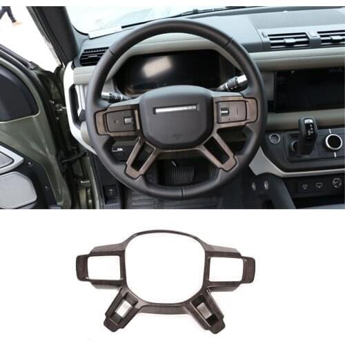 ABS Car Styling for Land Rover Defender 110 2020 Steering Wheel Decorative Cover Trim Sticker Car Inner Accessories 3 Style