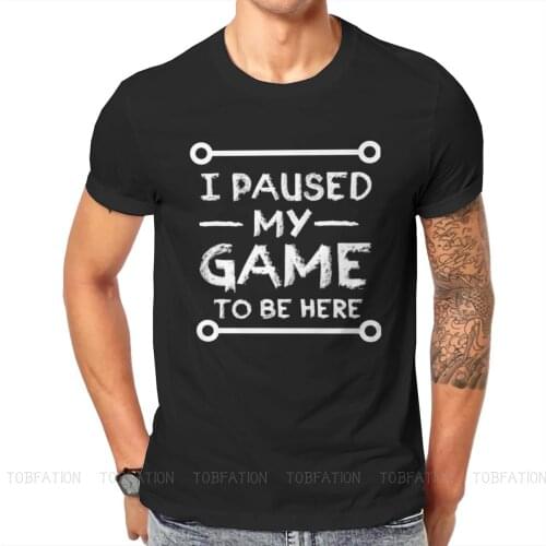 Diablo 2 I Paused My Game To Be Here Tshirt Big Size Graphic T Shirt Vintage Hot Sale 100% Cotton Ofertas Mens Clothing