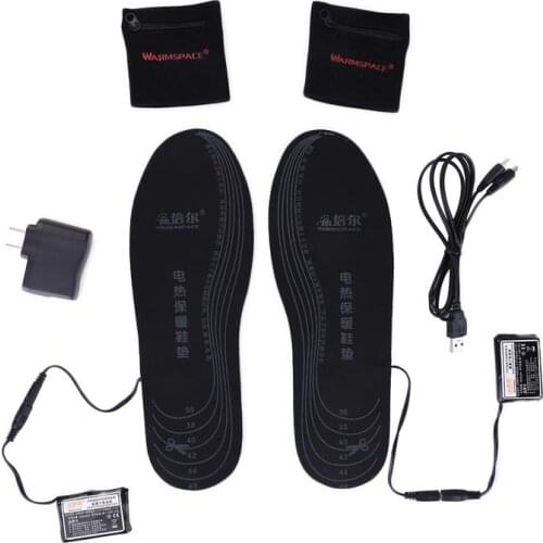 New Electric USB Charging Heated Insoles Powered Heating Insoles Winter Keep Warm Foot Shoes Insole EVA Material Cuttable