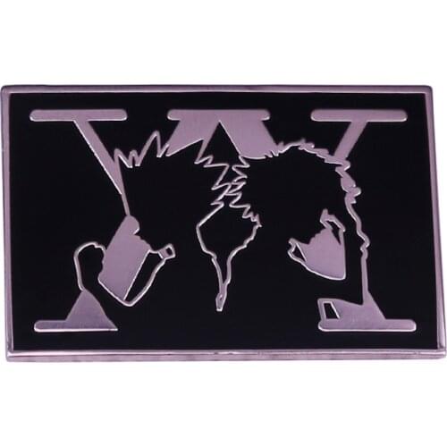 1 Pcs Cartoon Japan Anime Hunter X Hunter Enamel Brooch Pins Figure Killua Zoldyck Gon Freecss Metal Badges for Bag Clothes Toys