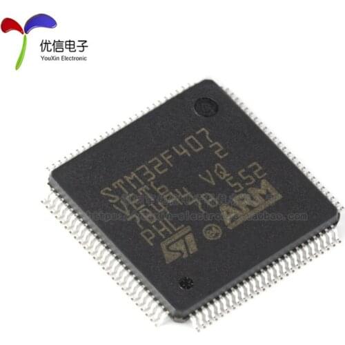 1Pcs/Lot Brand New STM32F407VET6 STM32F407 VET6 LQFP100 32-bit 512K Flash Memory In Stock Best Quality