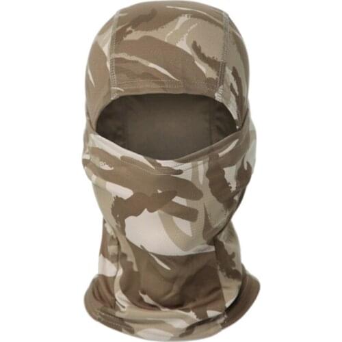 Camouflage Tactical Bicycle Full Face Mask Hiking Scarf Hood Air Soft Hunting Scarf
