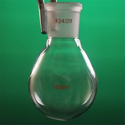 100ml 24/29 High Quality Flask Eggplant Shape Lab Evaporating Distillation Glass High Borosilicate Laboratory Supplies