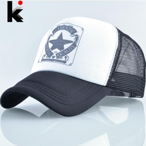 Fashion Trucker Hat For Men And Women Summer Mesh Baseball Cap Unisex Snapback Hip Hop Bone Mosculino Casquette Kpop Gorras