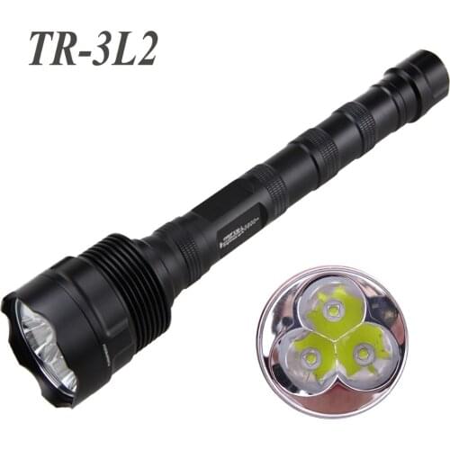 Upgrade TrustFire TR-3L2 / TR-3T6 3800LM 3*XML2 U3 8.4-12V Powerful LED Flashlight Torch