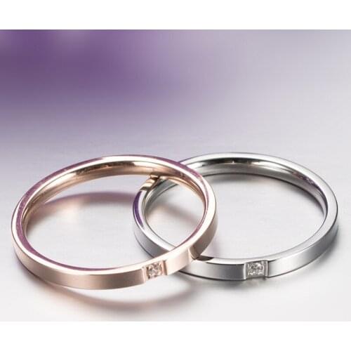 Stainless steel Womens Tail Ring with DiamondsIndex Finger Accessories Tail Ring for Women Jewelry