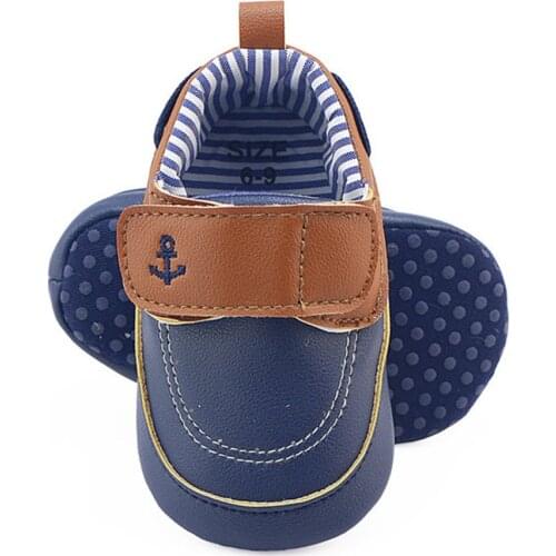 New Baby Boys Casual Shoes Infant Toddler First Walkers Pu Leather Baby Toddler Crib Shoes Anti-Slip Kids Shoes