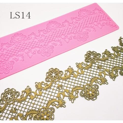 New mesh lace silicone cake decoration mould DIY cake border decoration baking tools