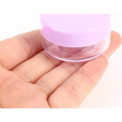 1PC 10g 15g 20g Portable Plastic Cosmetic Empty Jars Clear Bottles Eyeshadow Makeup Cream Lip Balm Container Pots