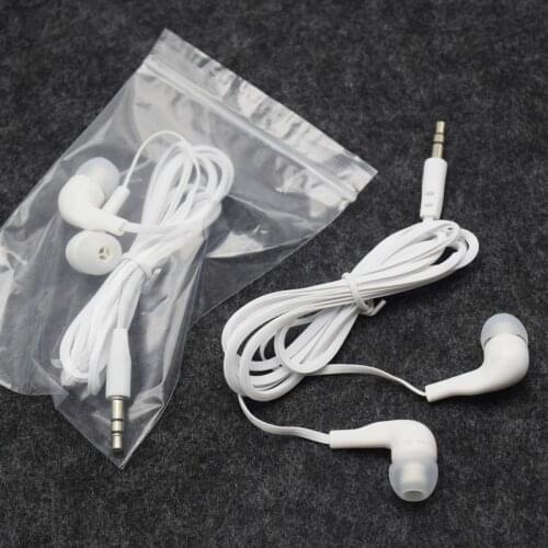 Wired Headset Earbuds White In-Ear Earphone with Microphone Portable High-Quality Earphone for Samsung Galaxy S6