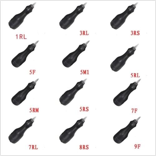 20pcs/lot Tattoo Cartridge Needles Permanent Makeup Needles RL/RS/F/RM/M1 Piercing Tattooing for 3D Eyebrow Lips Eyeliner