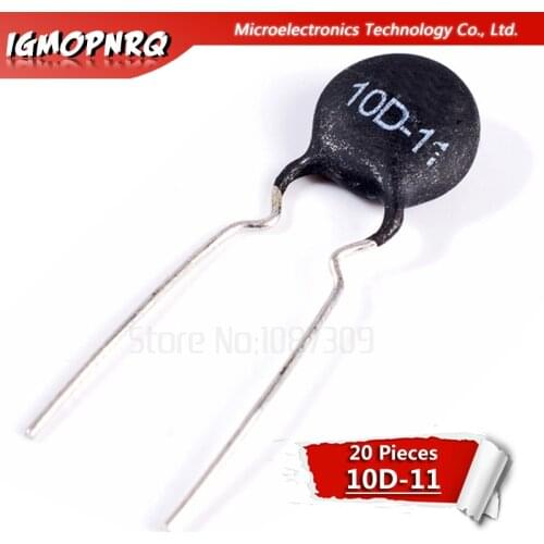 20pcs NTC Thermistor Resistor NTC 10D-11 Thermal Resistor