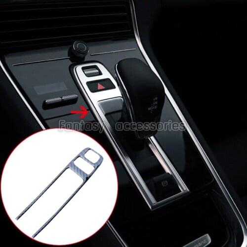 Alloy Interior Gear Shift Box Panel Cover Trim 1pcs for Porsche Panamera 2017 2018 car accessories