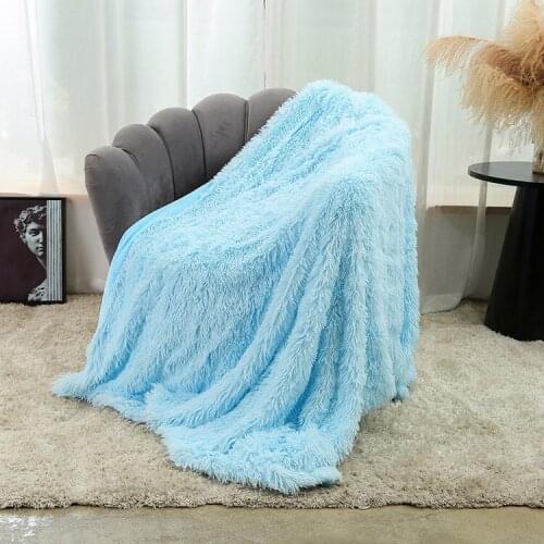 Shaggy Super Soft Coral Fleece Blanket Warm Cozy Bedding Blanket Fluffy Sofa Bedding Airplane Hotel Throw Sofa Blanket New