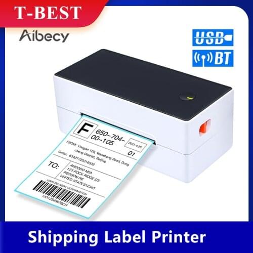Aibecy Shipping Label Printer USB High Speed Label Maker Sticker 40-120mm Paper Width for Shipping Postage Express