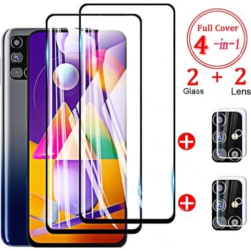 Protective Glass for Samsung Galaxy M31s Full Cover Glass on Samsun Galaxi M 31s M31 S M 31 S SM-M317F/DS Screen Protectors