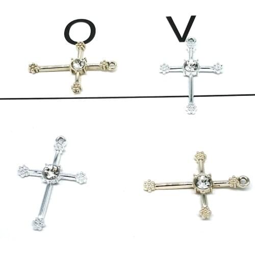 10pcs Point drill cross DIY jewelry headwear earrings pendant Korean version of the simple trend explosion models