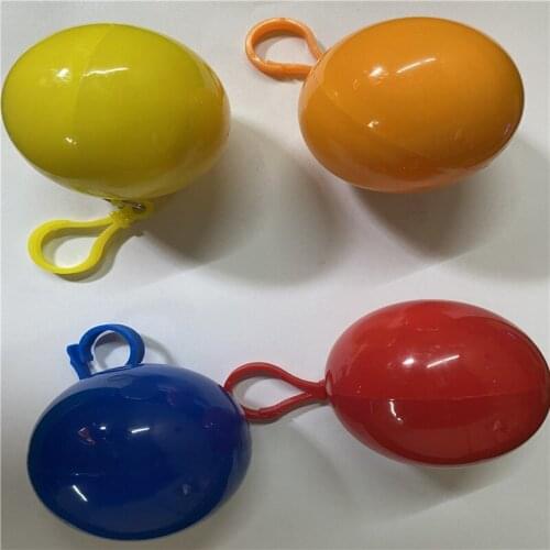 200PCS new spherical keychain disposable raincoat portable adult hiking poncho raincoat