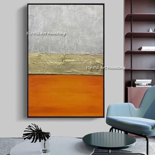 Abstract Canvas Wall Art Modern New Heavy Textured Handmade Oil Painting On Canvas Wall Pictures For Living Room Home office