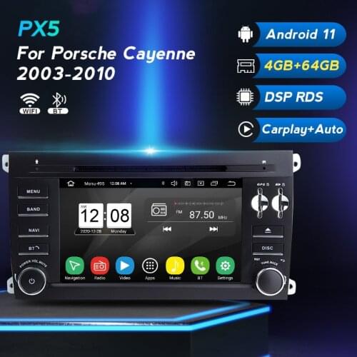 Android 11 Car Multimedia GPS Navigation DVD Player 2din For Porsche Cayenne 2003 2004 2005 2006 2007 2008 2009 2010