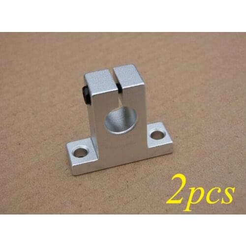 Free Shipping 2PCS 8/10/12/13/16mm Metal Shaft Holder Supporter Aluminum Alloy Fixed Frame Spare Part For DIY Models