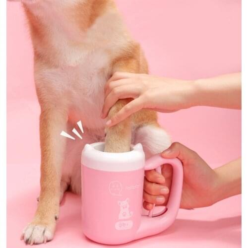 Pet Dog Paw Cleaner Cup Cat Dog Foot Cleaner Cup Pet Feet Cleaning Soft Paw Foot Brush Dirty Feet Washing Pet Cleaning Supplies