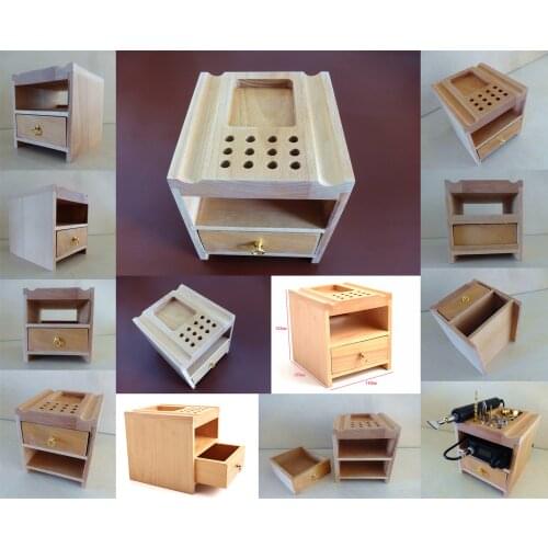 Leather Craft Electric Edging Creasing Machine Iron Tip Head Storage Holder Shelf Stand Rack Tool Knife Cutter Punch Chisel Awl