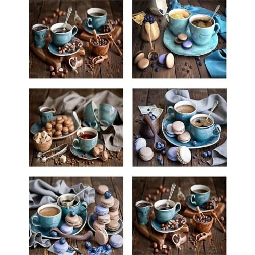 Porcelain Coffee Beans Leisure 5D DIY Diamond Painting Cross Stitch Embroidery Diamond Mosaic Art Living Home Room Decor