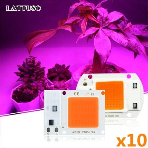 COB LED Chip Phyto Lamp Full Spectrum AC 220V 110V 10W 20W 30W 50W For Indoor Plant Seedling Grow and Flower Growth Lighting