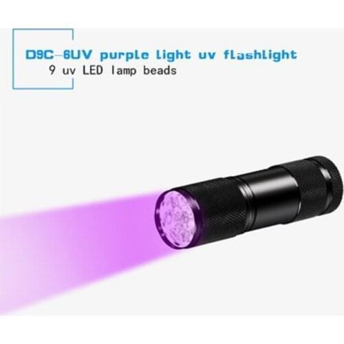 UV Flashlight Ultra Violet Light With Zoom Function Mini UV Black Light Pet Urine Stains Detector Scorpion Use AA/14500 battery