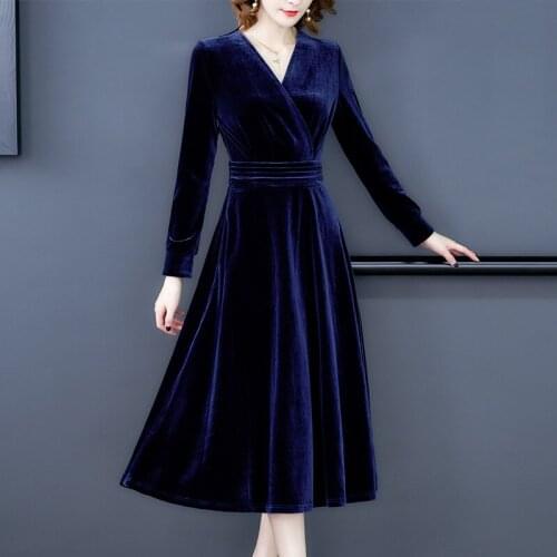 Royal blue velvet maxi dress women femme 2020 summer long work boho beach office sexy party luxury dresses plus size free ship