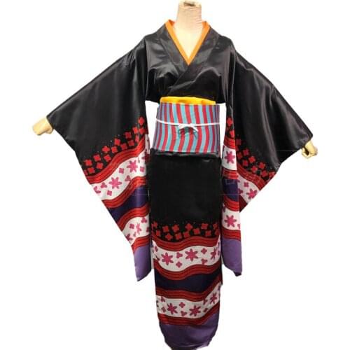 Anime one piece Wano Country Nico Robin Kimono Cosplay Costume komono