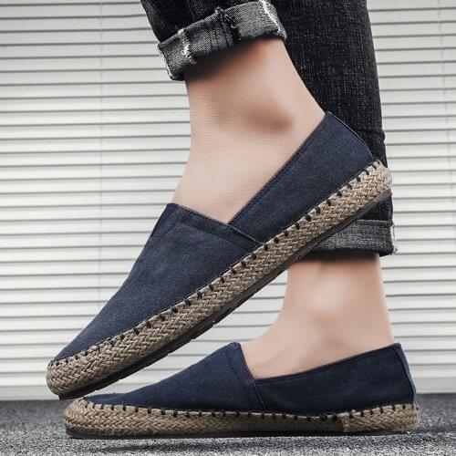 Loafers Casual Canvas Shoes for Men Casual Comfy Light Fashion Lightweight Breathable Summer Shoes Men High Quality Canvas Shoes