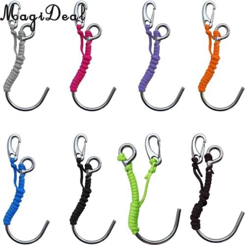 MagiDeal Premium 316 Stainless Steel Single Scuba Diving Drift Reef Hook Rope Safety Gear Equipment
