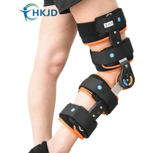 Health Care Medical Knee Brace Angle Adjustable Knee Support Brace Orthosis For Patellar Fracture Dislocation