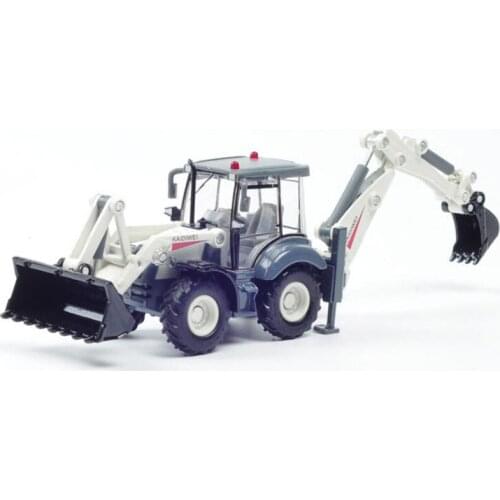 1/50 Truck Model Die-cast Alloy Metal Car Excavator No Pull Back Two-way Forklift Model Toy Engineering Kid Children Collection