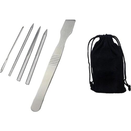 Paracord Stitching Needles Set Stainless Steel portable Lacing Smoothing Tool For Bracelet Laces Strings DIY outdoor tools #ND