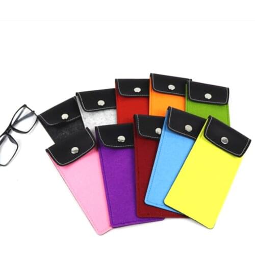 Portable Glasses Storage Organizer Bag For Women Men Unisex Glasses Box Felt Sunglasses Bag Eyeglasses Cases