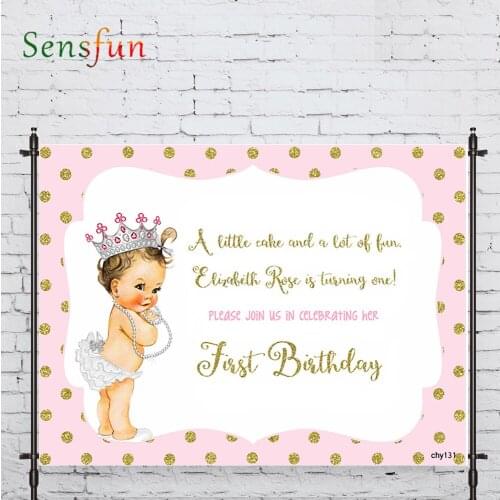 LEVOO Photography Studio 1st Birthday Golden Spot Princess Party New Born Photography Backdrop Camera Fotografica