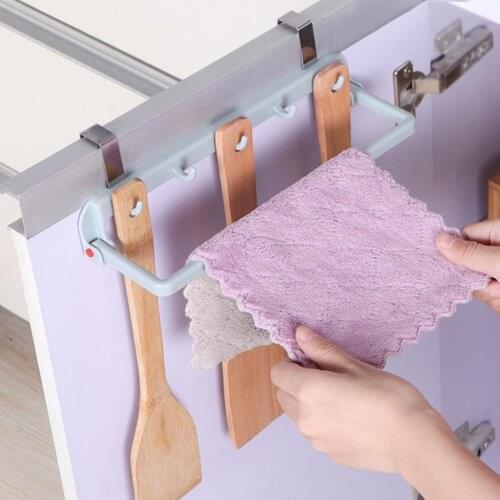 Folding Towel Racks for Bath Kitchen Hanging Holder Organizer Bathroom Cabinet Cupboard Hanger
