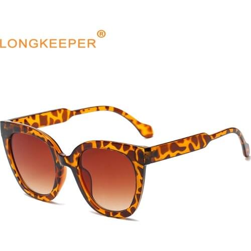 Luxury Brand Designer Cat Eye Sunglasses Women Vintage Leopard Sun Glasses For Female UV400 Eyewear Shades Ladies Oculos De Sol