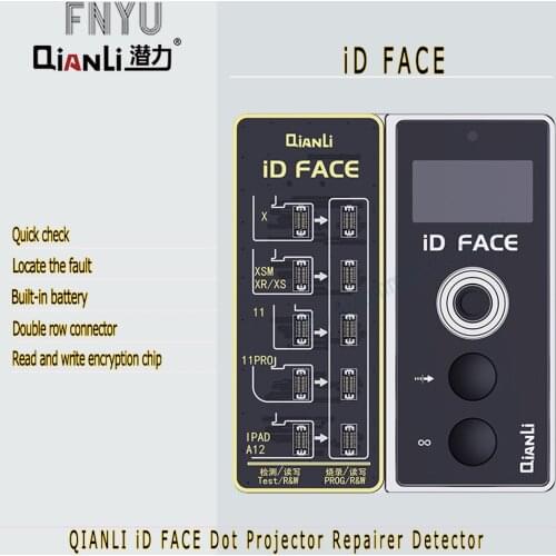 Dot Projector Repairer Detector QIANLI iD FACE Double Row Connector Read Write Burn 3 In 1 For IPhone X XS MAX 11 Pro MAX