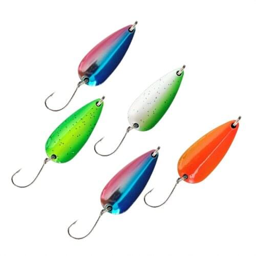 Topline Tackle micro spinnerbait Fishing Metal trout spoon lure duble Bait For Trout Bass Spoon Small Hard Sequins Spinner Spoon
